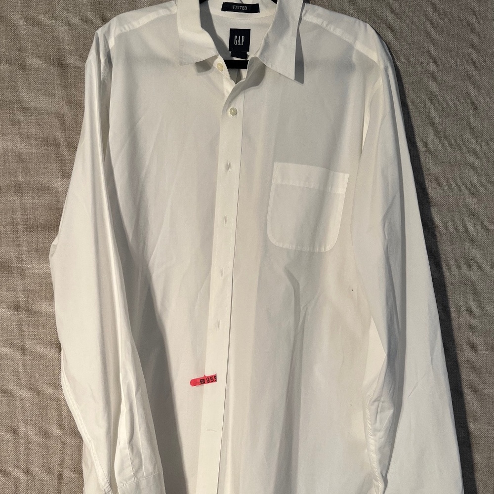The Gap White Long Cotton Shirt